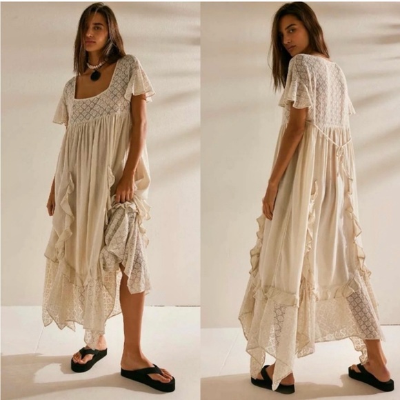 Free People Dresses & Skirts - Free People Bring The Romance Midi Dress
Size large